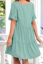 Load image into Gallery viewer, Mint V-Neck Dress With Pockets
