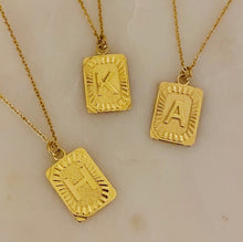 Load image into Gallery viewer, Art Deco Initial Necklace
