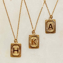 Load image into Gallery viewer, Art Deco Initial Necklace

