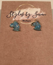 Load image into Gallery viewer, Unicorn Stud Earrings
