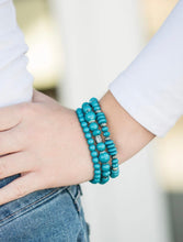 Load image into Gallery viewer, Blue Stretchy Bracelets
