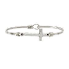 Cross Bangle Bracelet by Luca + Danni