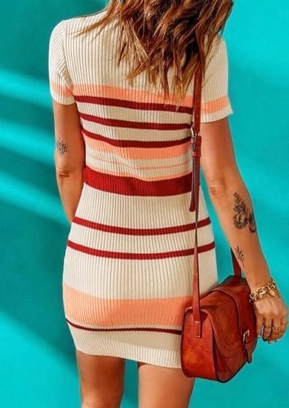 Emmanuelle Stripe Dress